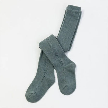 Solid Color Soft Knitted Baby Socks Green Small