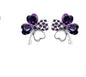 Clover Crystal Stud Earrings with Full Rhinestones Kia Day Design