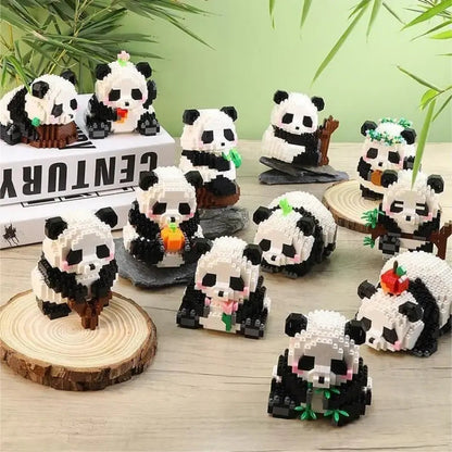 Cute Panda Series Building Block Toys Kia Day Design
