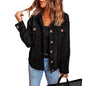 Corduroy Pocket Button Casual Jacket Shirt - Kia Day Design