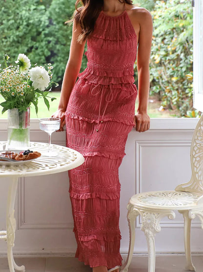 Sleeveless Top and Maxi Skirt Set- Shopimist- {{Product type}}
