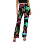Baha Ranch Neon Vegas Flare Pants - White - FLARES
