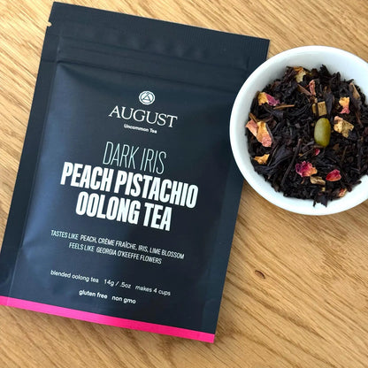 Dark Iris - Peach Pistachio Oolong Tea - 4 cup deluxe sample - Beverages > Teas > Oolong Teas