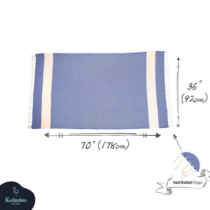 Herringbone Turkish Towel - - Towels