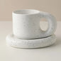 Creative Handmade Flower Coffee Cup white