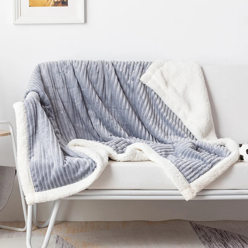 Yellow White Sofa Blanket Throw Blanket Soft Warm Blanket