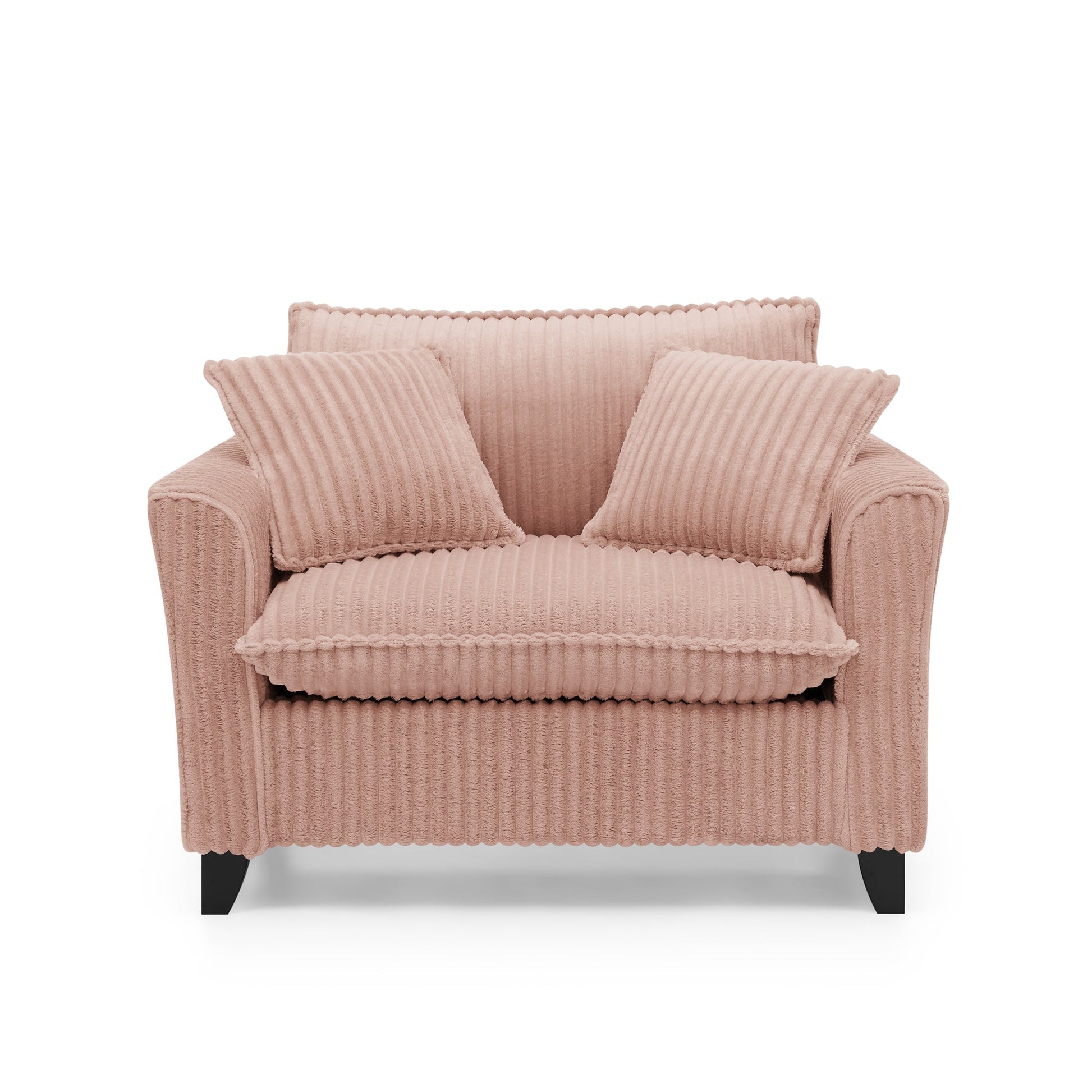 Lazy sofa chair, comfortable single-person sofa chair, with a backrest and soft seat cushion, having armrests on both sides, suitable for living room and bedroom - Pink- Montret- {{Product type}}