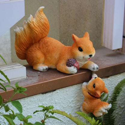 Enchanted Garden Climbers Featuring Squirrels - Parent-child squirrel - yard decoration