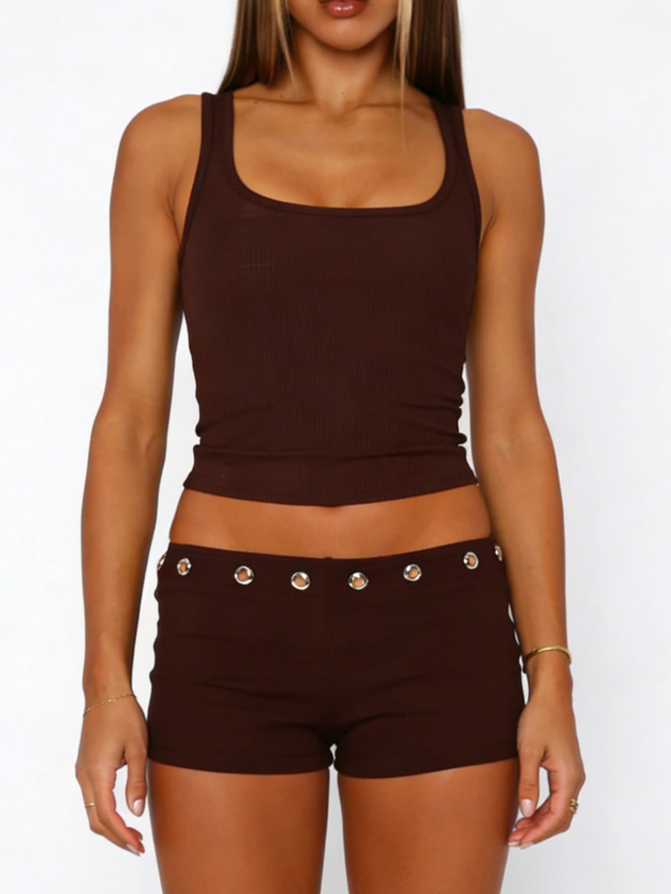 Wide Strap Tank and Shorts Set- Shopimist- {{Product type}}