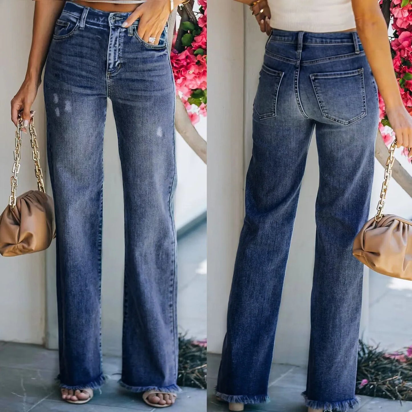 Vintage Straight Pants High Waisted Baggy Jeans Women Clothes Women Jeans