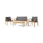 Bryan - Chat Set Outdoor Furniture Frame - Teak- Unique Piece Furniture- {{Product type}}
