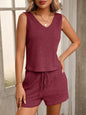 Ribbed Knit Tank and Shorts Set- Shopimist- {{Product type}}