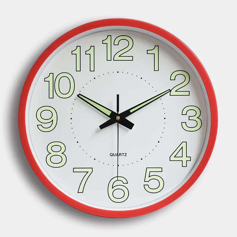 W103 12 Inch a Large Decorative Glow in Dark Luminous Wall Clock