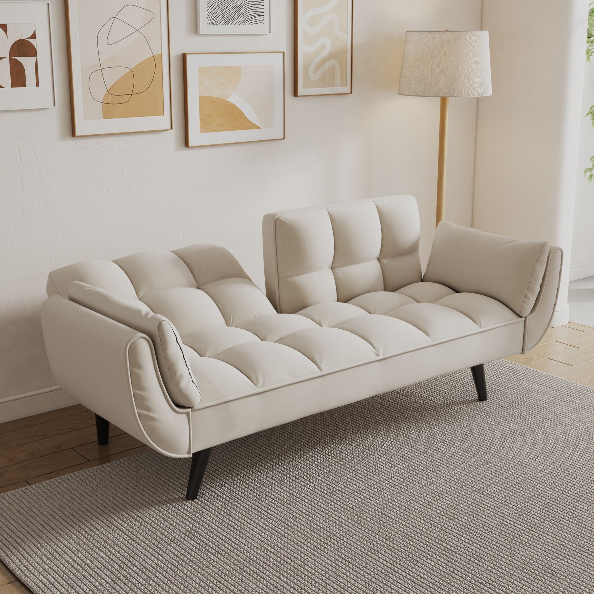 Sofa Soft Two Armrests Throw Pillow Pillow Comfortable Fit Apartment Bedroom Small Space- Unique Piece Furniture- {{Product type}}