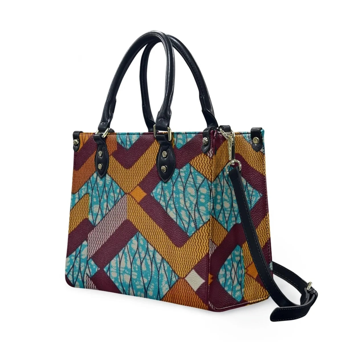 Polynesian Hawaii Tribal Print Tote Bag for Women Shoulder Purse Handbag