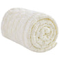Wellfeel Chunky Knitted No Beads Weighted Blanket - Ivory White 50"x60", 10lb - blanket