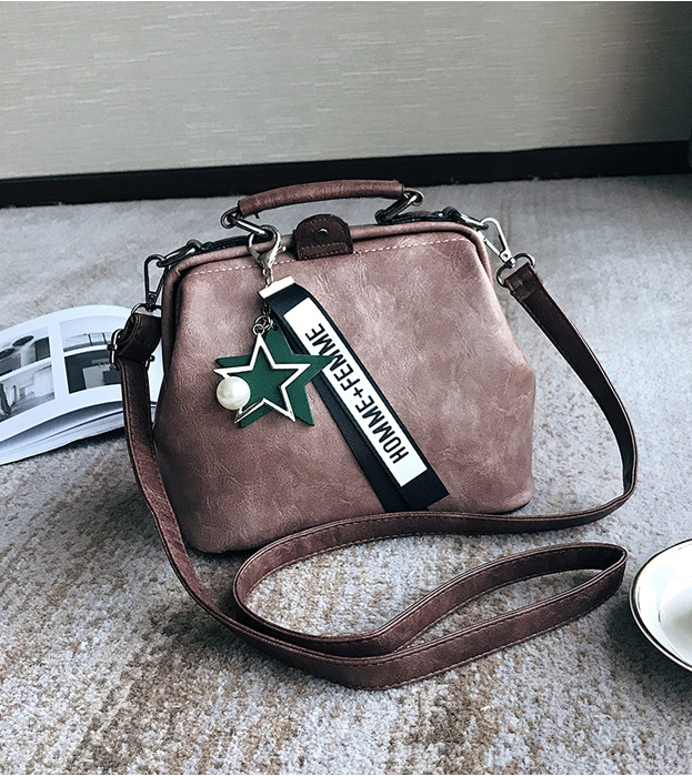 Chic Doctor-Style Handbag - Pink - handbag