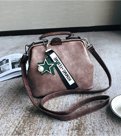 Chic Doctor-Style Handbag - Pink - handbag