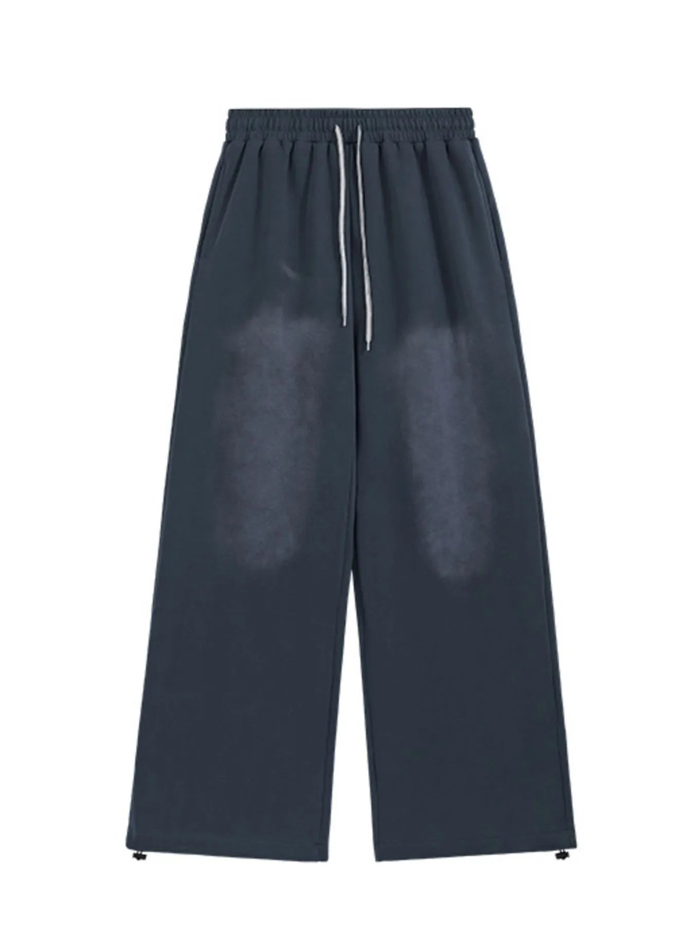 Men's Drawstring Wide Leg Comfort Pants - Denim Blue -