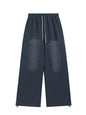 Men's Drawstring Wide Leg Comfort Pants - Denim Blue -
