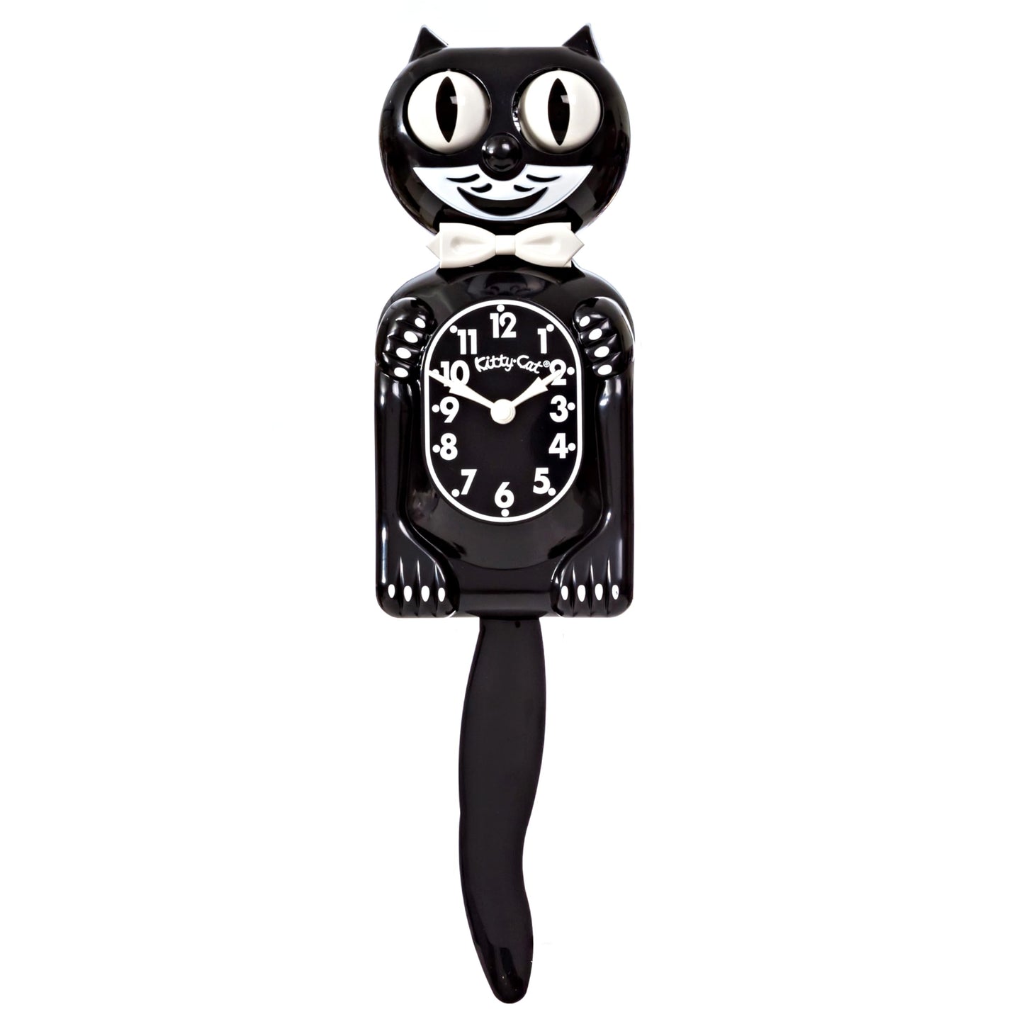 Kit Cat Klock Classic Black-Small - Black - wall clock