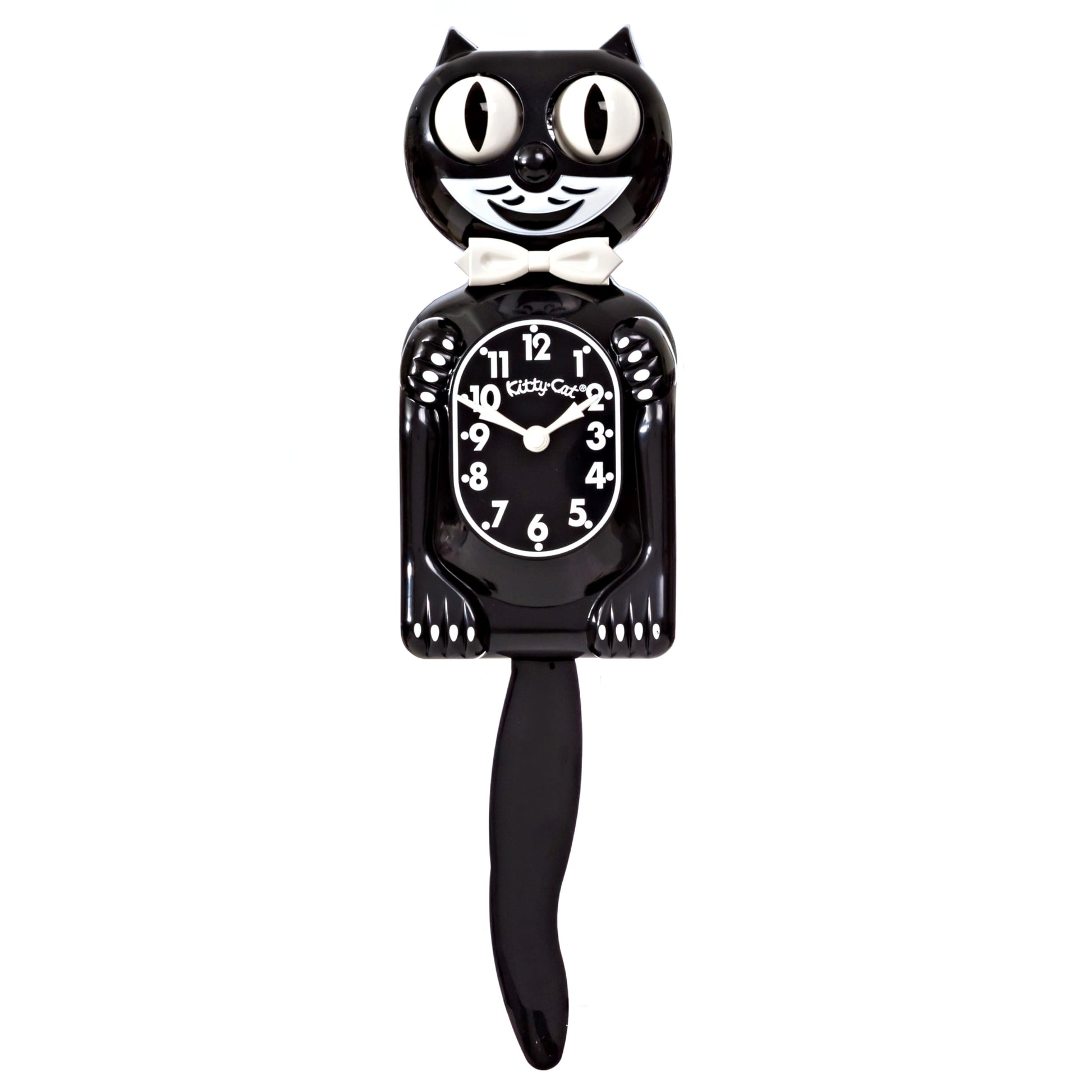 Kit Cat Klock Classic Black-Small - Black - wall clock