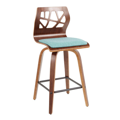Folia - Mid Century Modern Counter Stool (Set of 2)- Unique Piece Furniture- {{Product type}}