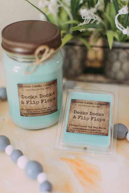 Decks Docks & Flip Flops Candle - - Candles & Melts