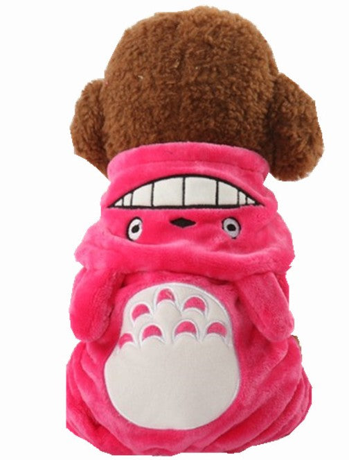 Pet Dog Clothes Pet Dog Warm Coat With Hooded Cute Animal Totoro Pack