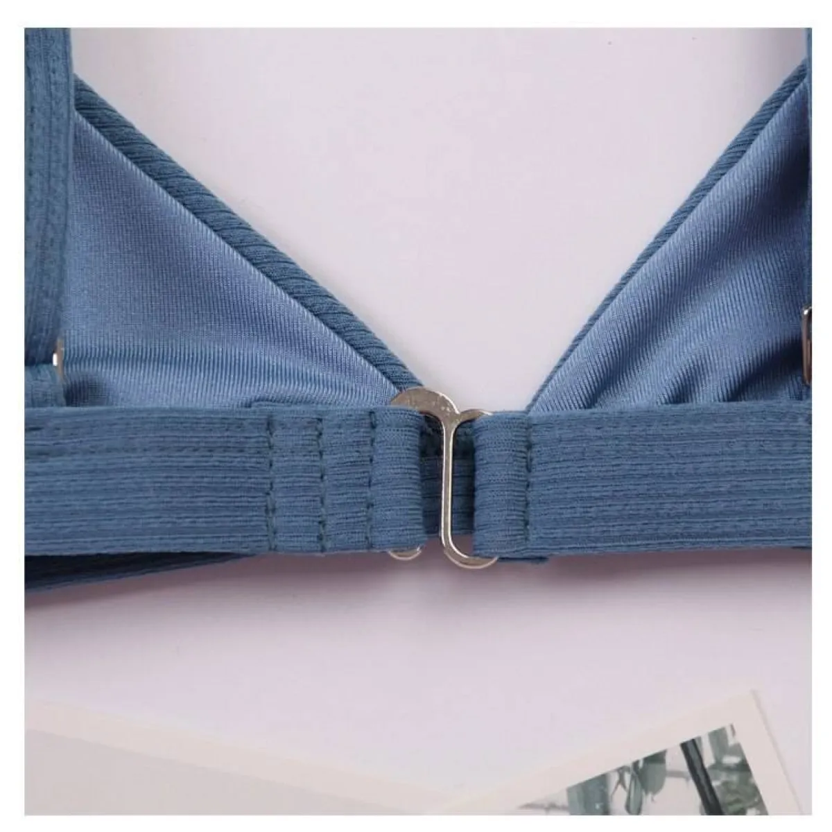 Deep-V Bikini Swimsuit - -