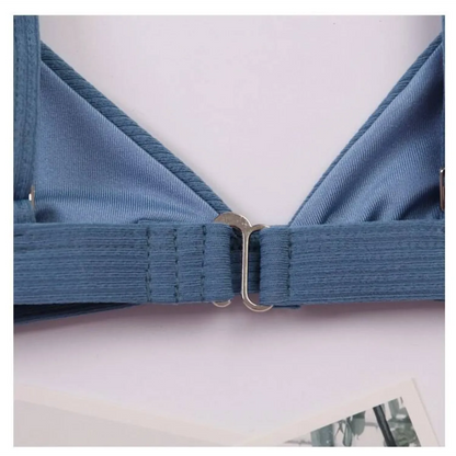 Deep-V Bikini Swimsuit - -