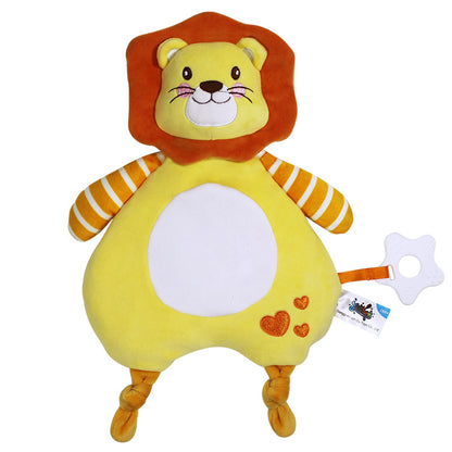 Jopark Eco-Friendly Baby Toy and Soothing Blanket - [Little Lion style] soothing towel Ringing + teether - Toy