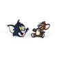 Tom and Jerry Cute Asymmetric Metal Earrings - Earrings - earrings