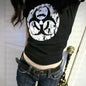 Distressed Biohazard Symbol Tee - Black -