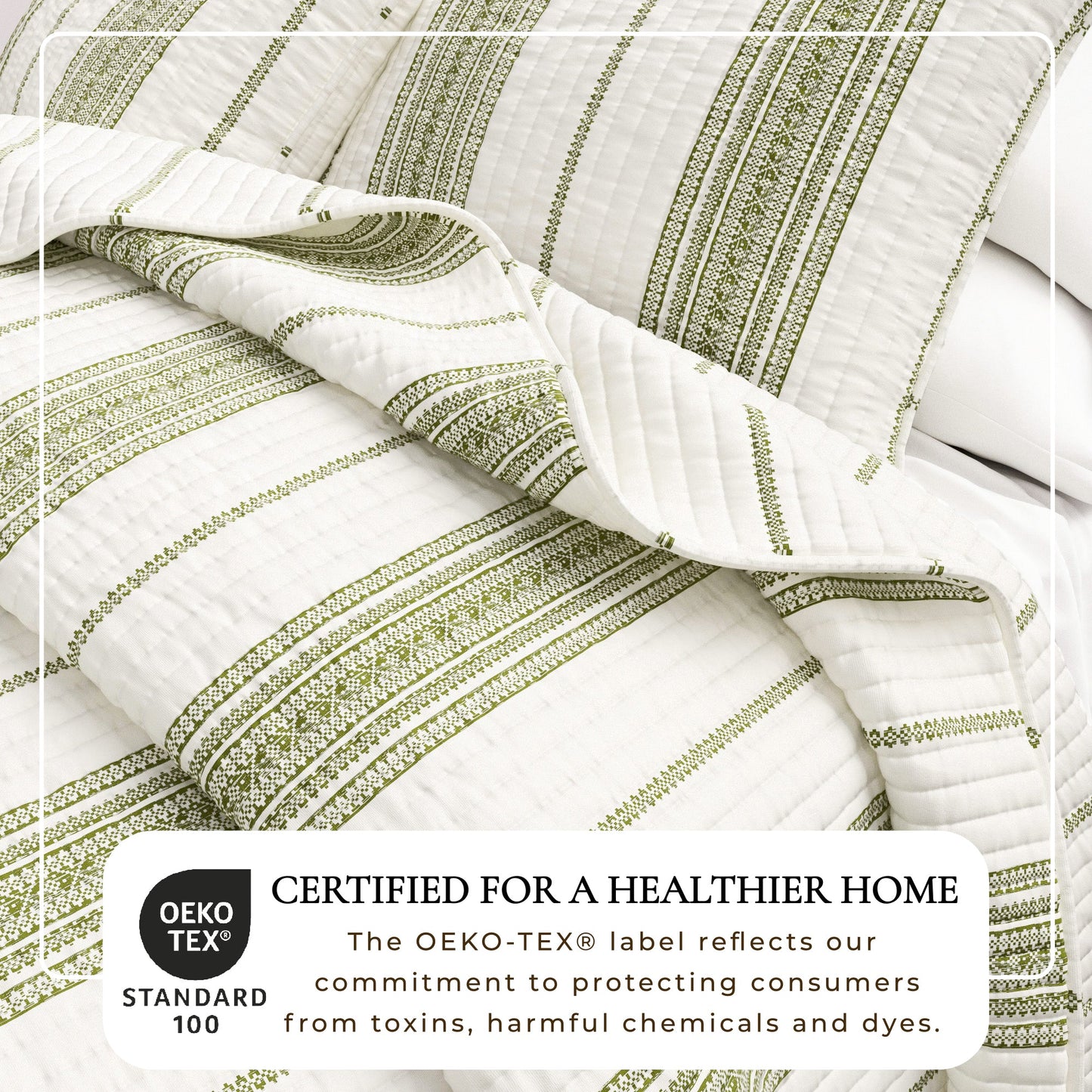 Stripe Quilt - Wesley Collection - - Quilts & Comforters