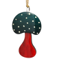 Glossy Wooden Mushroom Ornament - 3 1/2 Inches - Default Title - Christmas >> Ornaments
