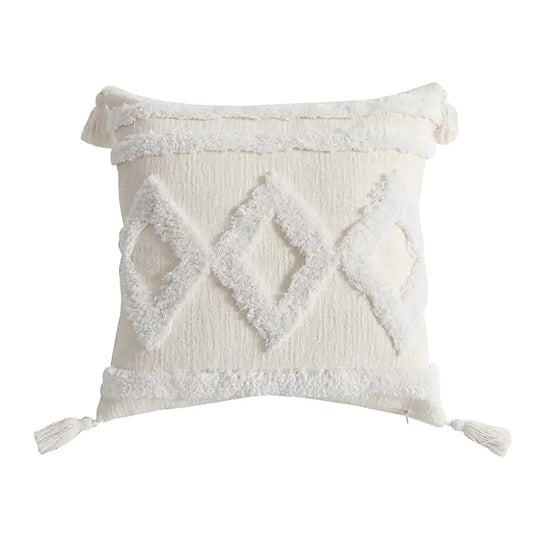 Handmade Chenille Tassel Pillowcases - PE20460E 45x45 - pillow cover