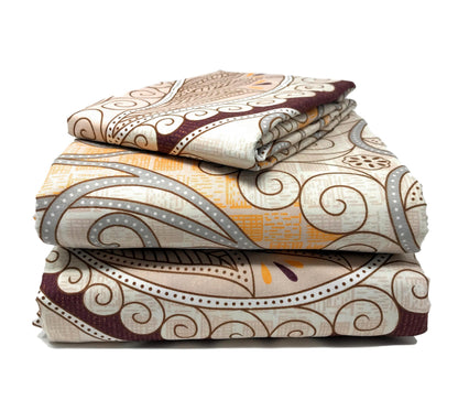 Tache Maroon Mandala Damask Duvet Cover Set Twin (2131) - - Duvet Cover