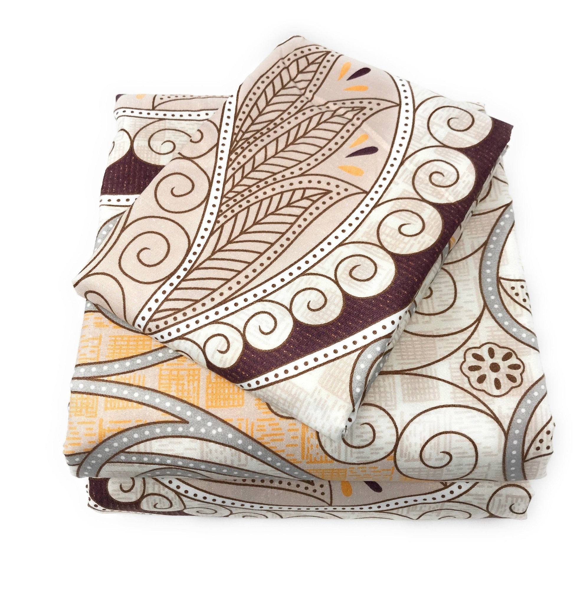 Tache Maroon Mandala Damask Duvet Cover Set Twin (2131) - - Duvet Cover