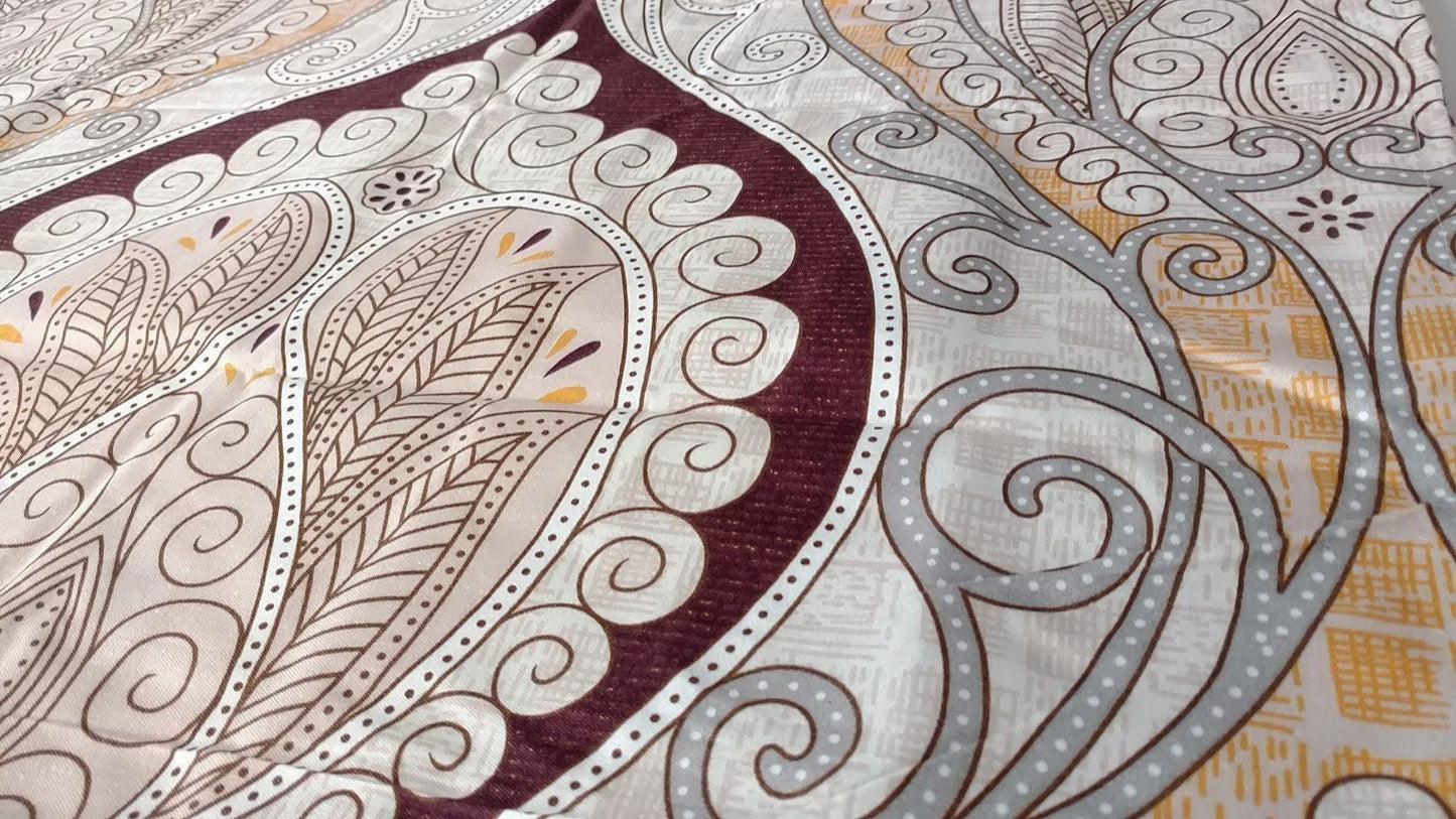 Tache Maroon Mandala Damask Duvet Cover Set Twin (2131) - - Duvet Cover