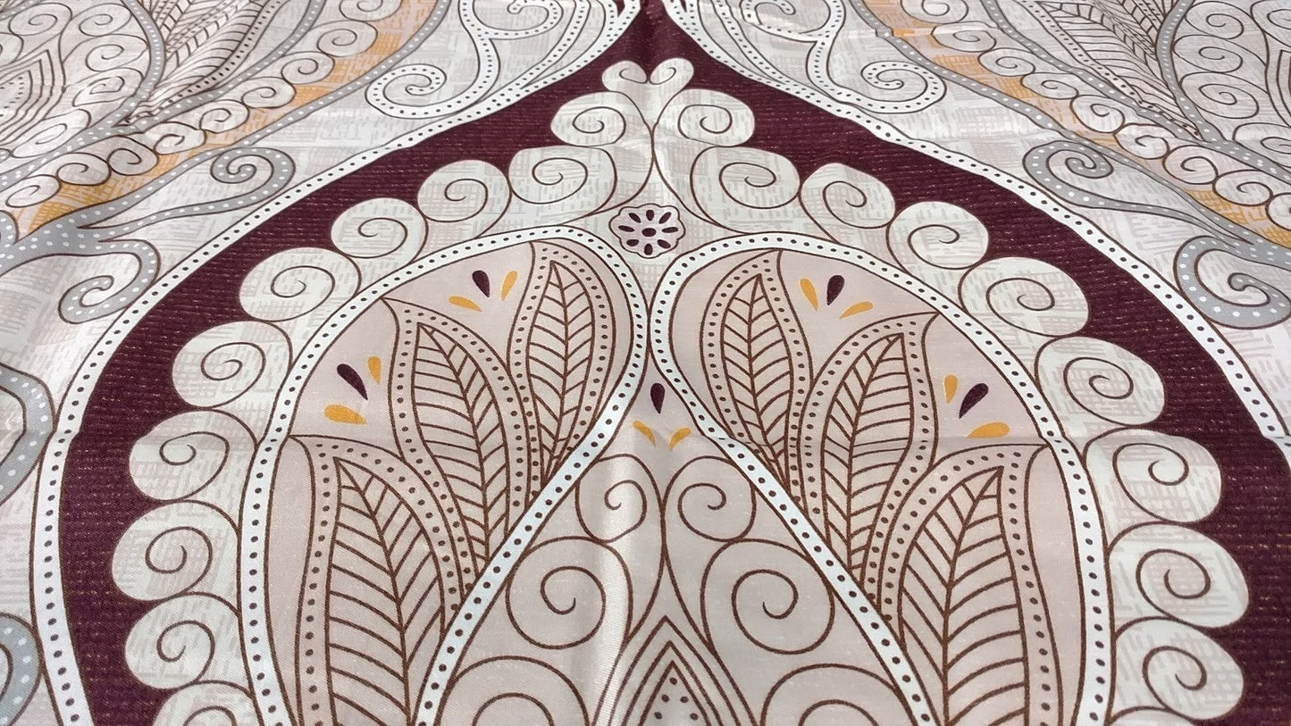 Tache Maroon Mandala Damask Duvet Cover Set Twin (2131) - - Duvet Cover