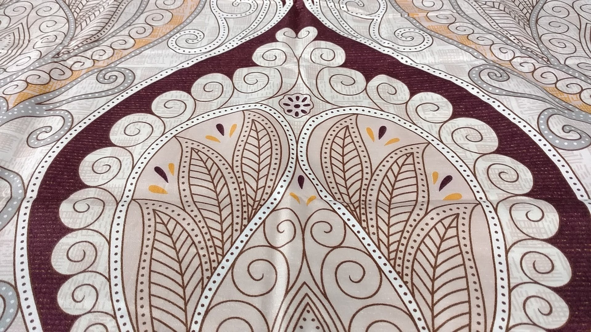 Tache Maroon Mandala Damask Duvet Cover Set Twin (2131) - - Duvet Cover