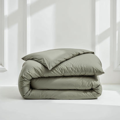 Luxe Australian Sateen Duvet Cover - Moss Button Closure - Home - Bed