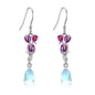 Tulip Earrings Sterling Silver Tulip Dangle Earrings Tulip Jewelry for Women
