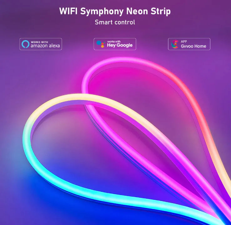 Wi-Fi Smart Silicon Rope Light LED Neon Strip