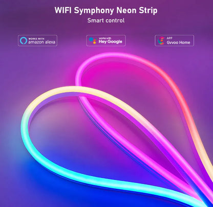 Wi-Fi Smart Silicon Rope Light LED Neon Strip