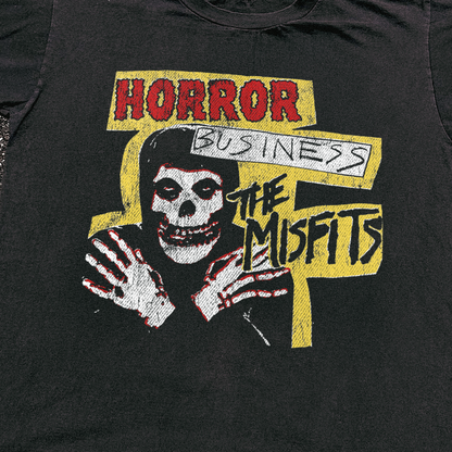 Misfits 'Horror Business' Black Vintage Washed Tee- Parallel- {{Product type}}