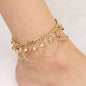 Fashion Anklet With Bell Gold