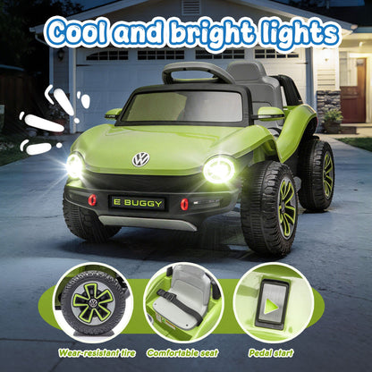 12V Licensed Volkswagen Beetle Kids Ride On Electric Car - - Kids Bikes & Riding Toys