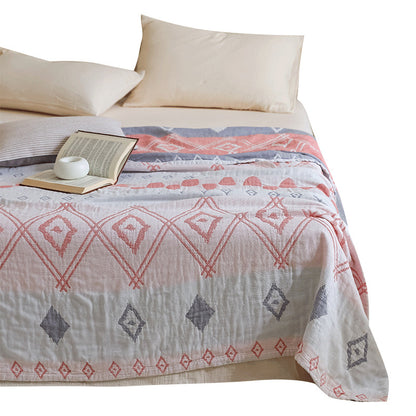 New Cotton Three-Layer Gauze Blanket for All Seasons - - blanket